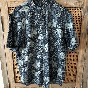 Salty Crew Men's Floral Button Down Shirt - Black and Gray
